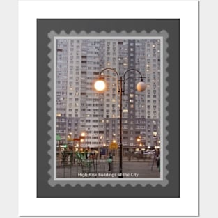 High Rise Buildings in the Evening Posters and Art